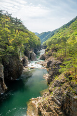 新緑の龍王峡（栃木県日光市）
