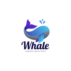 Blue Whale Logo Template