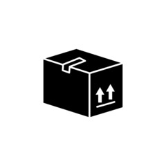 Box icon. pile. solid icon style. suitable for packaging icon. simple design editable. Design template vector