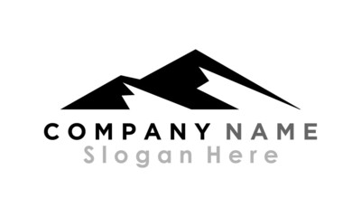 Fototapeta na wymiar simple logo mountain