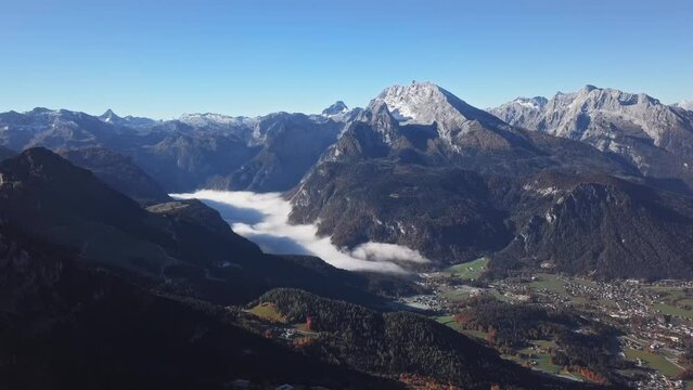 Aerial of Berchtesgaden, Germany