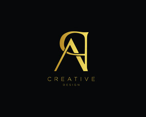 Creative Minimal Letter AQ AP Logo Design | Unique AP AQ Monogram