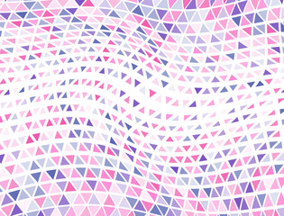 Funky triangles halftone backdrop. Triangular fade elements cover backdrop. Geometric