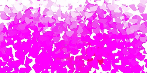 Fototapeta na wymiar Light purple, pink vector background with random forms.