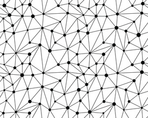 A network of triangles with circles, seamless pattern background, creative design templates