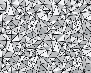 Seamless Background from network triangular cells. Irregular Mosaic backdrop.	