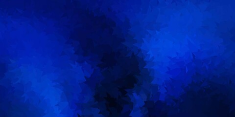 Dark blue vector polygonal backdrop.