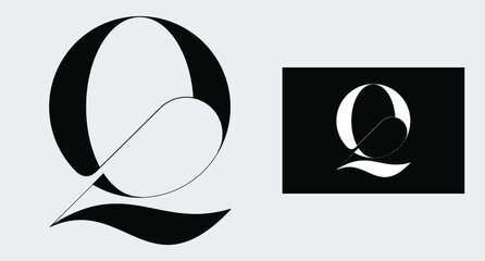 Fototapeta premium letter Q initial monogram logo vector