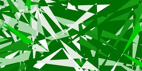 Light green vector backdrop with triangles, lines.