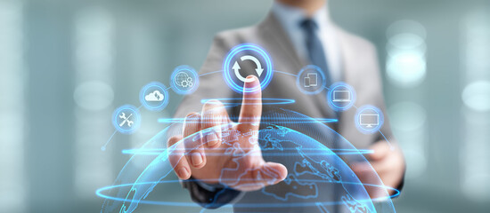 Update Software Upgrade Application new version on virtual screen.
