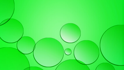 Clear water droplets on green abstract background graphics for cover backgrounds or other illustrations and artwork.