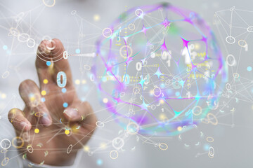 Business intelligence analyst dashboard on virtual