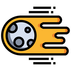 COMET filled outline icon