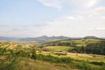 Fototapeta premium Pieniny, Kluszkowce, góra, Wdżar, wiosna, krajobraz,