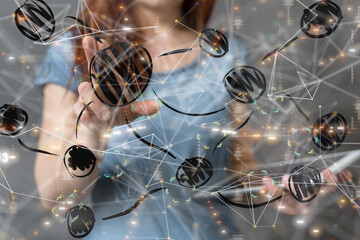 Business intelligence analyst dashboard on virtual