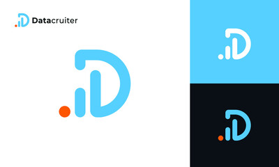 D letter and business logo design