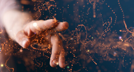 Global digital connections with technology