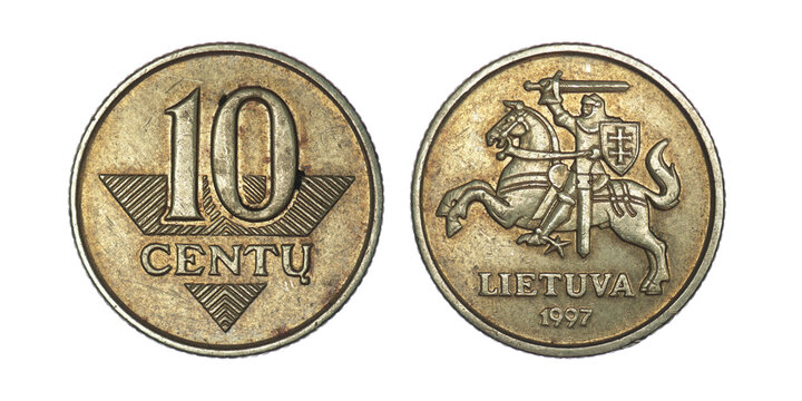 Lithuania 10 cents, 1997-2014
