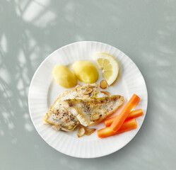 roasted zander filet