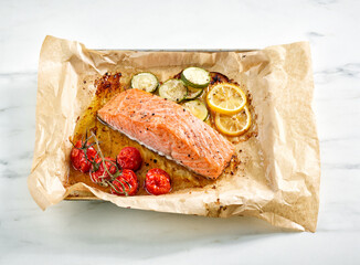 roasted salmon filet