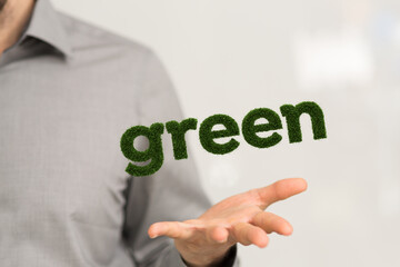 Eco green energy. Mixed media