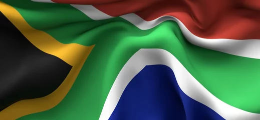 Fotobehang flag of south africa national © vegefox.com