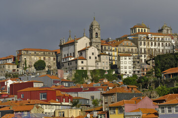 View over the Church Of St Francis and the dome of Bolsa Palace of Porto, Portugal	
