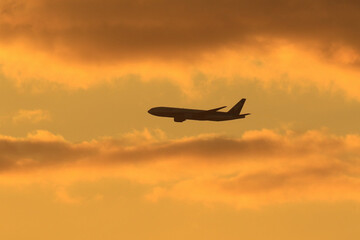 airplane in the sky