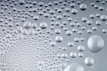 Water Droplets on a glass surface
