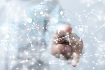 conference Digital Network and data concept 3d