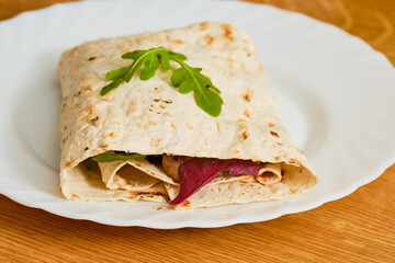 Wrap in flat bread
