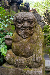 Obraz premium Stutue in Sacred Monkey Forest, Ubud, Bali, Indonesia