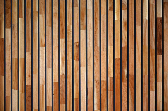 Natural Wood Slat Lines Planks Pattern Modern Style Texture Background