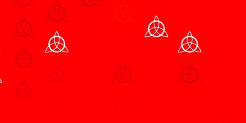 Light Red vector pattern with magic elements.