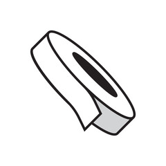 simple roller tape icon design