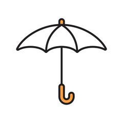 simple umbrella icon illustration design
