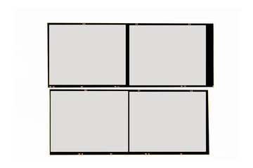 Medium format color film frame.With white space.text space.