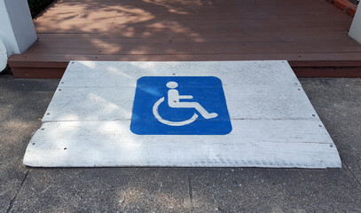 the slope path for wheelchair