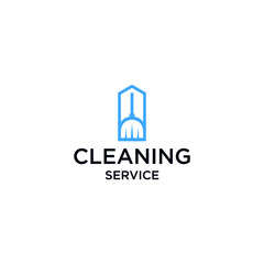 Cleaning service logo design vector