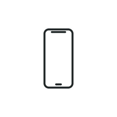 simple vector icon smartphone editable. isolated on white background. 