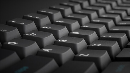 Obraz premium close up of computer keyboard