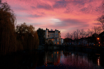 Obraz premium sunset in the Detmold