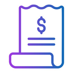invoice gradient icon