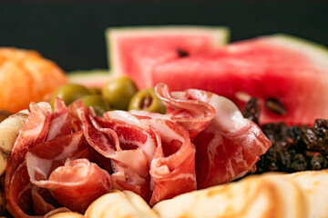 pomegranate on a plate