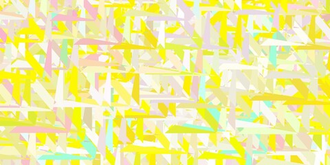 Light green, red vector pattern with polygonal shapes.