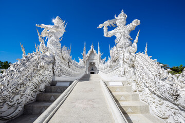 Wat Rong Khun, The White Temple, in Chiang Rai, Thailand.