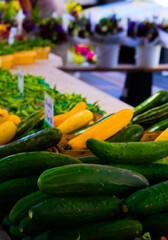 vegetables at the market