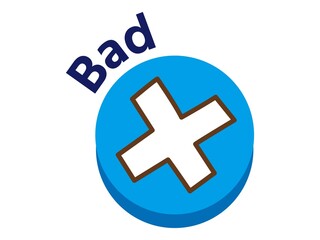 バッドマークのアイコン