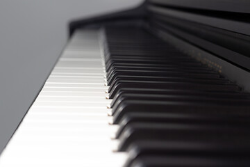 Piano close-up - selective focus