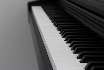 Piano close-up - selective focus